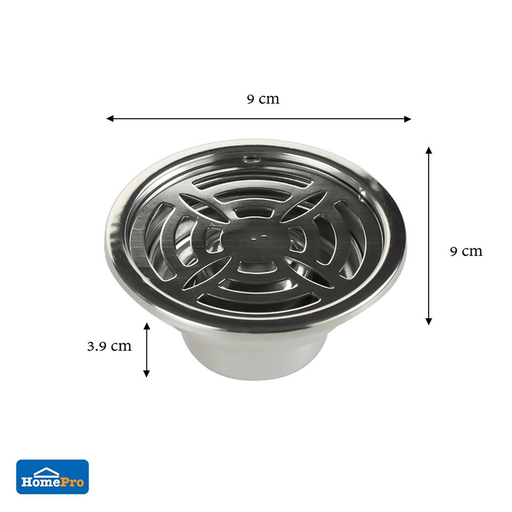 ตะแกรงกันกลิ่นกลม DEXZON FS-TOP หน้าแปลน 4 นิ้ว