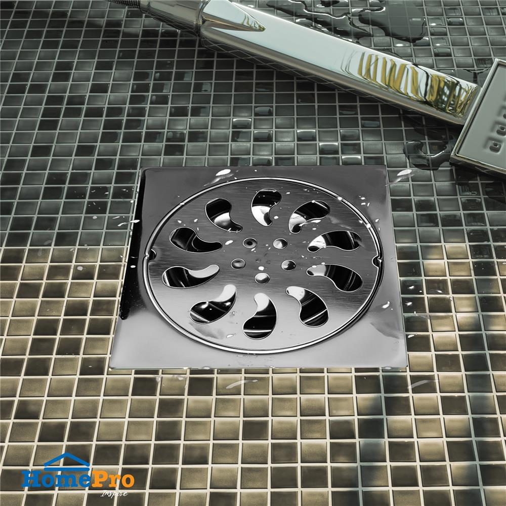 ตะแกรงกันกลิ่นเหลี่ยม DEXZON FS-BEN หน้าแปลน 3.5 นิ้ว