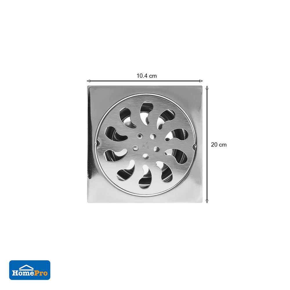ตะแกรงกันกลิ่นเหลี่ยม DEXZON FS-BEN หน้าแปลน 3.5 นิ้ว