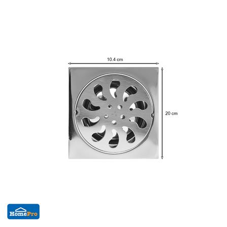 ตะแกรงกันกลิ่นเหลี่ยม DEXZON FS-BEN หน้าแปลน 3.5 นิ้ว_6