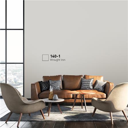 สีน้ำทาภายนอก BEGER COOL DIAMONDSHIELD 15 สี WROUGHT IRON #140-1 กึ่งเงา 9 ลิตร_1