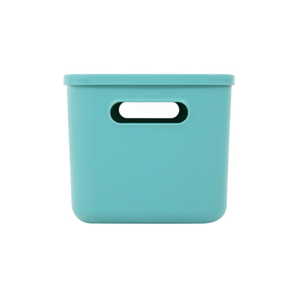 กล่องเก็บของ มีฝา STACKO MARU S  26x18x16 ซม. สีเขียว