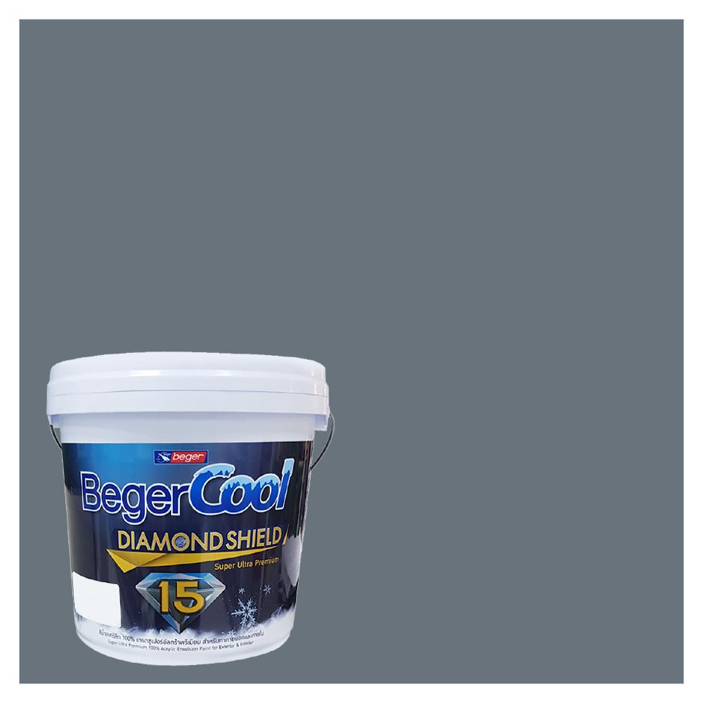 สีน้ำทาภายนอก BEGER COOL DIAMONDSHIELD 15 สี CELESTIAL SHADOW #107-3 กึ่งเงา 9 ลิตร