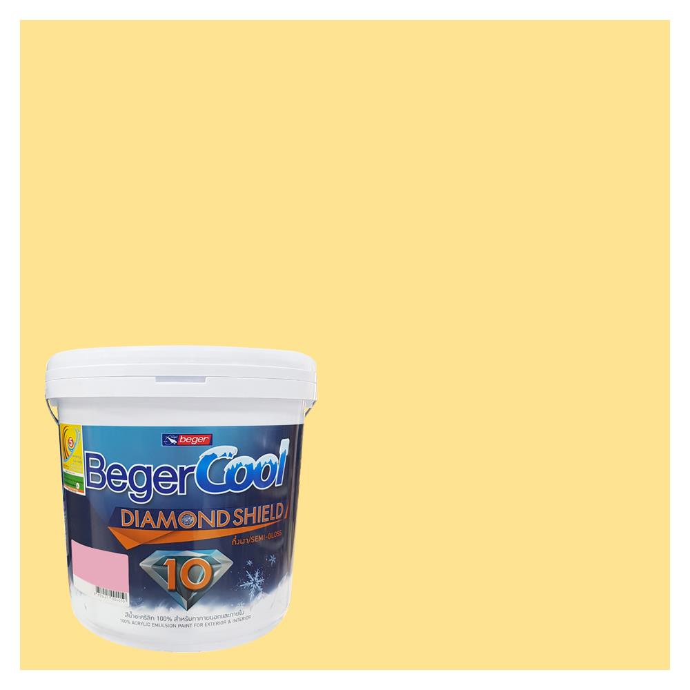 สีน้ำทาภายนอก ชนิดกึ่งเงา BEGERCOOL DIAMONDSHIELD 10 088-4 สี TEQUILA SUNRISE 9 ลิตร