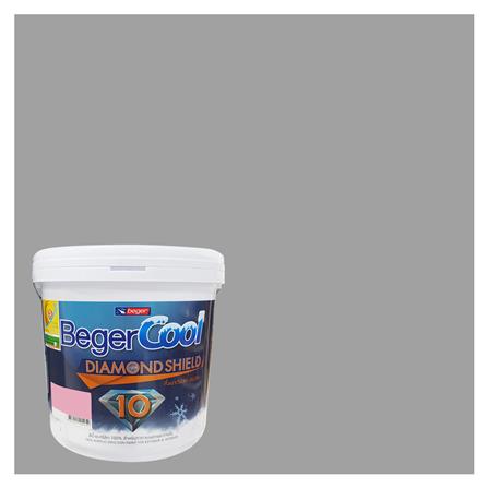 สีน้ำทาภายนอก BEGERCOOL DIAMONDSHIELD 10 #141-4 สี SHINEY NICKEL กึ่งเงา 9 ลิตร_0