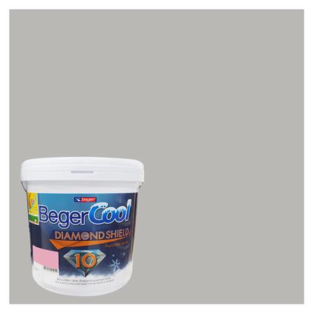 สีน้ำทาภายนอก BEGERCOOL DIAMONDSHIELD 10 #141-3 สี SPLINTER OF SILVER กึ่งเงา 9 ลิตร