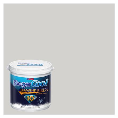 สีน้ำทาภายนอก BEGERCOOL DIAMONDSHIELD 10 #140-1 สี WROUGHT IRON กึ่งเงา 9 ลิตร_0