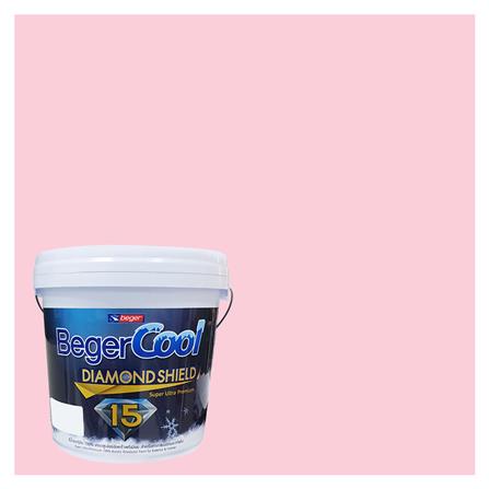 สีน้ำทาภายนอก BEGER COOL DIAMONDSHIELD 15 สี WHISPER OF ROSE #115-3 กึ่งเงา 9 ลิตร_0