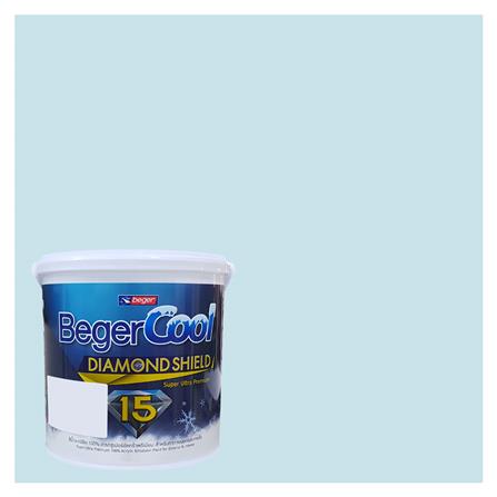 สีน้ำทาภายนอก BEGER COOL DIAMONDSHIELD 15 สี BEAUTIFUL DAY #032-2 กึ่งเงา 9 ลิต