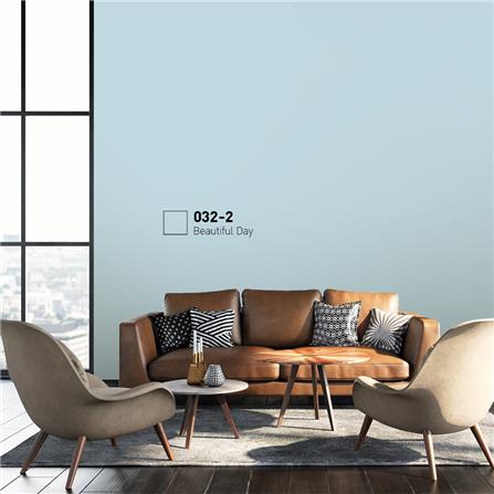 สีน้ำทาภายนอก BEGER COOL DIAMONDSHIELD 15 สี BEAUTIFUL DAY #032-2 กึ่งเงา 9 ลิต_1