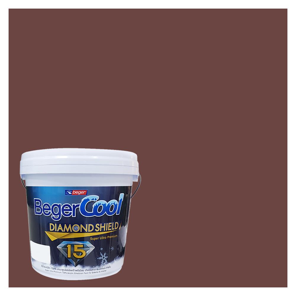 สีน้ำทาภายนอก BEGER COOL DIAMONDSHIELD 15 สี REDWOOD VALLEY #183-6 กึ่งเงา 9 ลิตร
