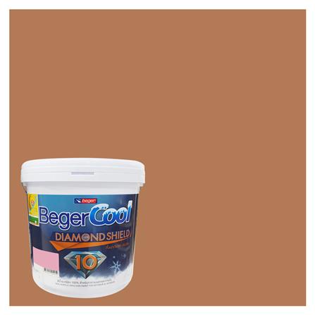 สีน้ำทาภายนอก BEGERCOOL DIAMONDSHIELD 10 #177-5 สี GEORGIAN CLAY กึ่งเงา 9 ลิตร