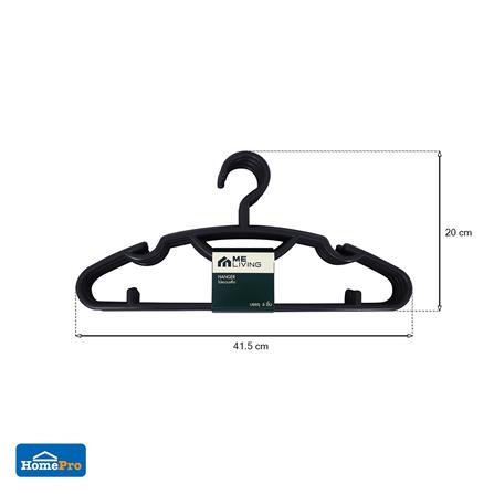 ไม้แขวนเสื้อคิงไซซ์ ME LIVING สีเทา แพ็ก 6 ชิ้น_4