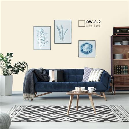 สีน้ำทาภายนอก BEGER COOL DIAMONDSHIELD 10 สี SILKEN SAND #OW-8-2 กึ่งเงา 9 ลิตร_1