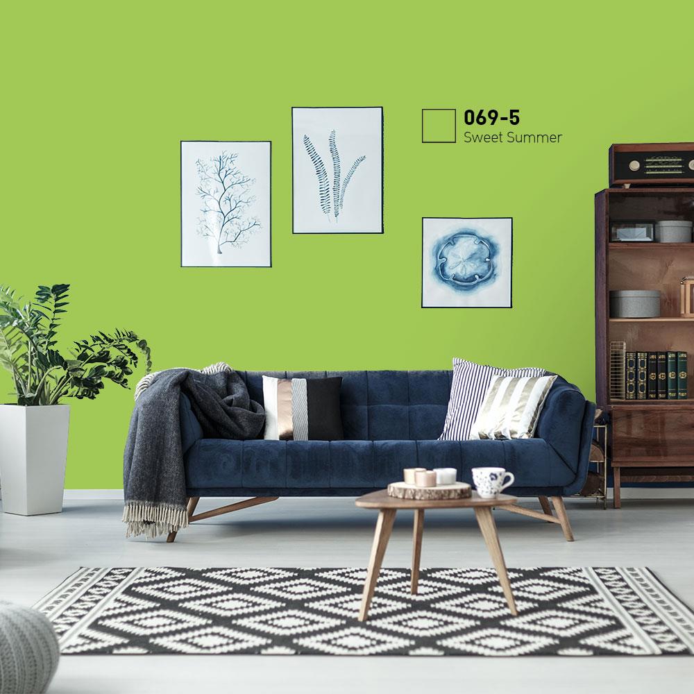 สีน้ำทาภายนอก ชนิดกึ่งเงา BEGERCOOL DIAMONDSHIELD 10 069-5 สี SWEET SUMMER 9 ลิตร