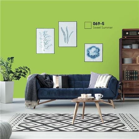 สีน้ำทาภายนอก ชนิดกึ่งเงา BEGERCOOL DIAMONDSHIELD 10 069-5 สี SWEET SUMMER 9 ลิตร_1