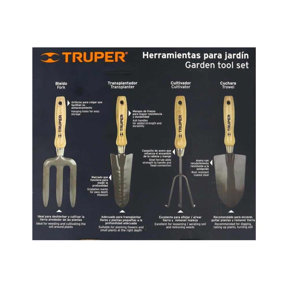 ชุดอุปกรณ์งานสวน ด้ามไม้แอช TRUPER 15030