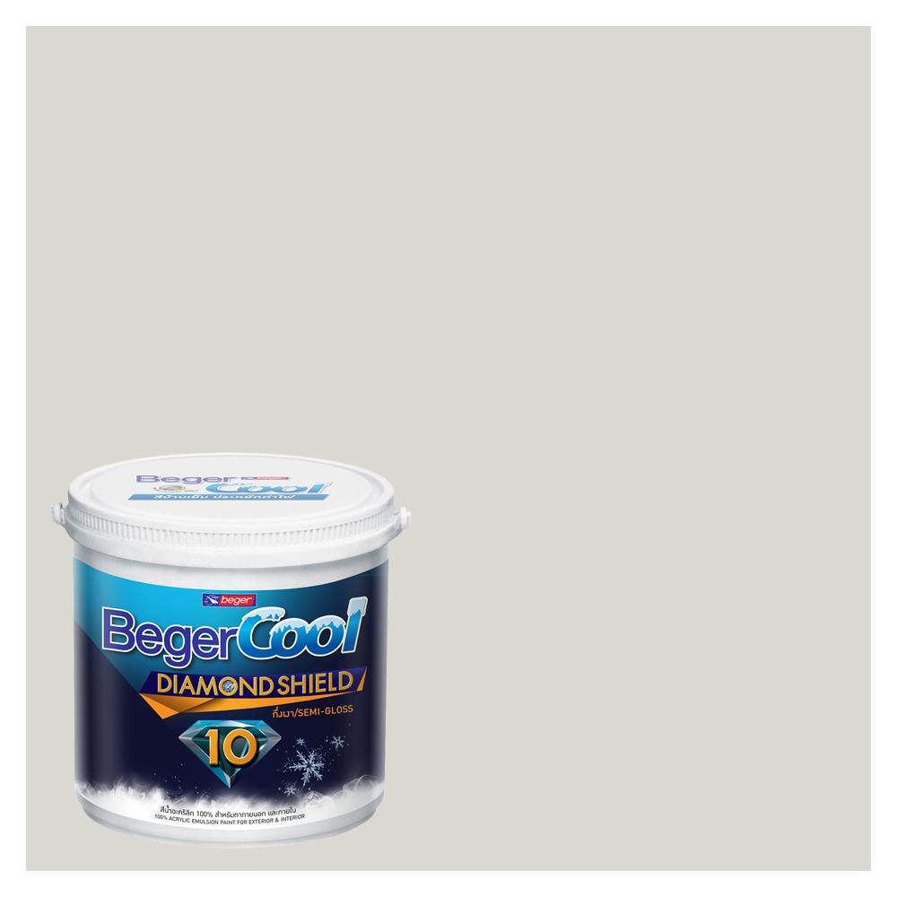 สีน้ำทาภายนอก BEGERCOOL DIAMONDSHIELD 10 #144-1 สี ESMERALDA EVENING กึ่งเงา 9 ลิตร