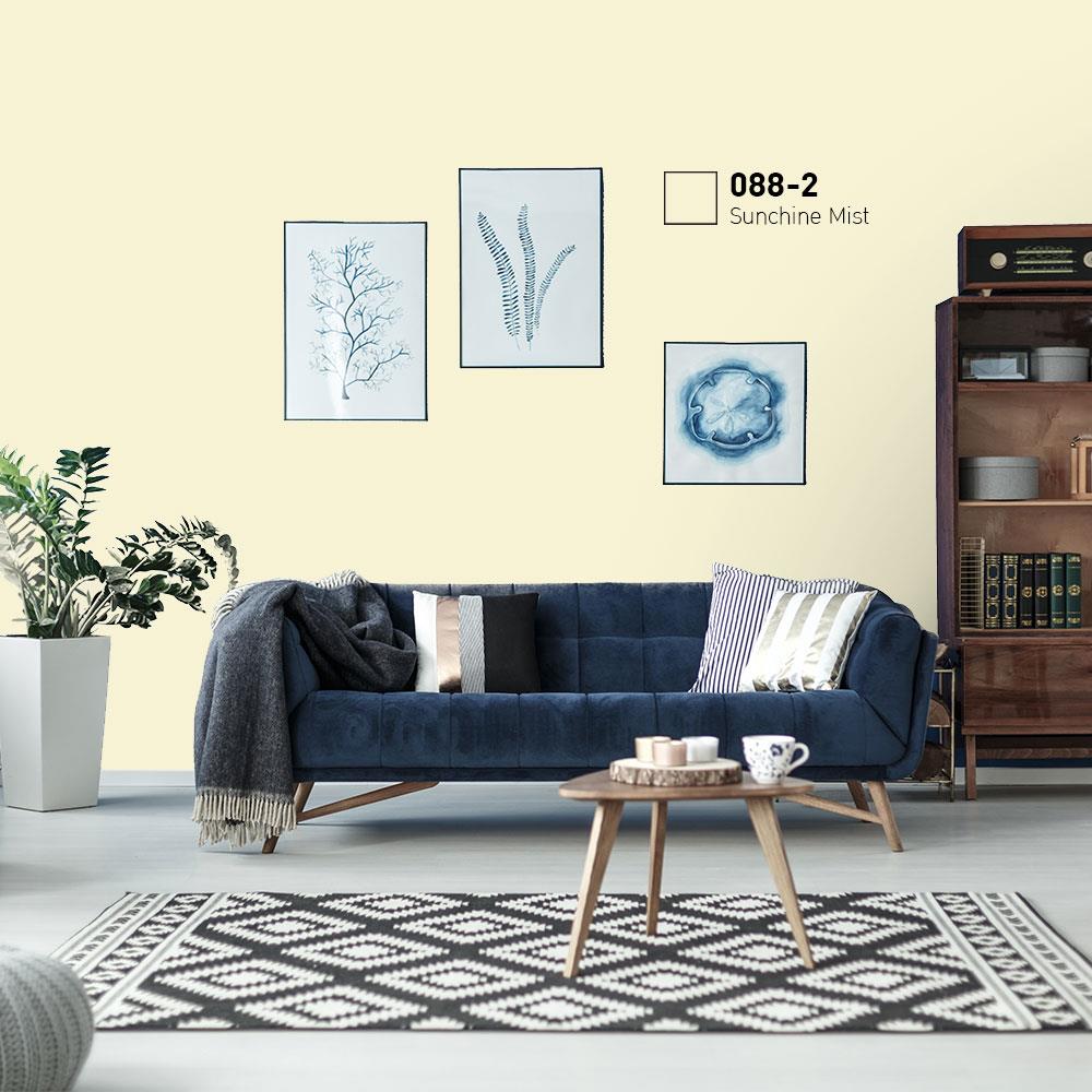 สีน้ำทาภายนอก ชนิดกึ่งเงา BEGERCOOL DIAMONDSHIELD 10 088-2 สี SUNCHINE MIST 9 ลิตร