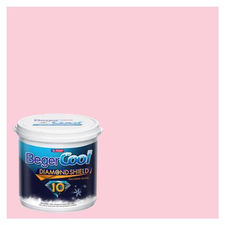 สีน้ำทาภายนอก ชนิดกึ่งเงา BEGERCOOL DIAMONDSHIELD 10 115-3 สี WHISPER OF ROSE 9 ลิตร_0