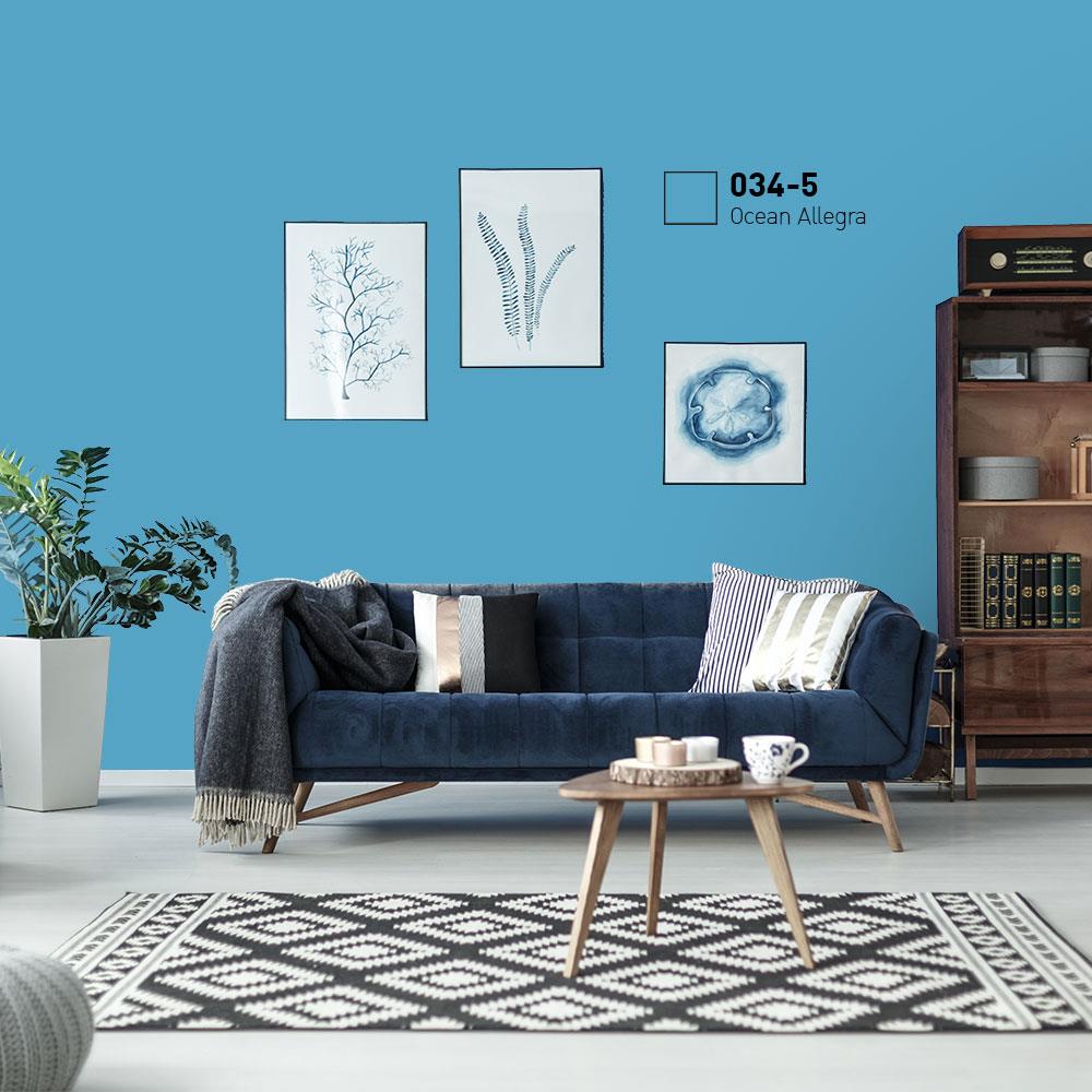 สีน้ำทาภายนอก ชนิดกึ่งเงา BEGER COOL DIAMONDSHIELD 10 034-5 สี OCEAN ALLEGRA 9 ลิตร