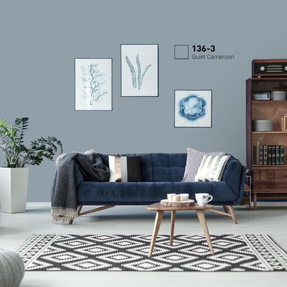 สีน้ำทาภายนอก BEGER COOL DIAMONDSHIELD 10 สี QUIET CAMEROON #136-3 กึ่งเงา 9 ลิตร