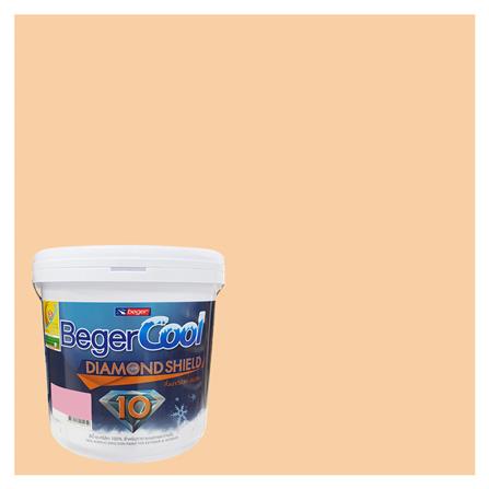 สีน้ำทาภายนอก BEGER COOL DIAMONDSHIELD 10 สี SOFT ORANGE #101-4 กึ่งเงา 9 ลิตร_0
