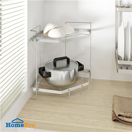 ชั้นเข้ามุมสเตนเลส 2 ชั้น KECH PANEL_2