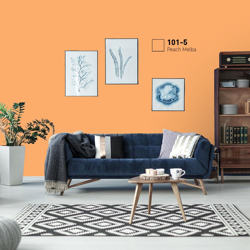 สีน้ำทาภายนอก BEGER COOL DIAMONDSHIELD 10 สี PEACH MELBA #101-5 กึ่งเงา 9 ลิตร