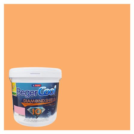 สีน้ำทาภายนอก BEGER COOL DIAMONDSHIELD 10 สี PEACH MELBA #101-5 กึ่งเงา 9 ลิตร