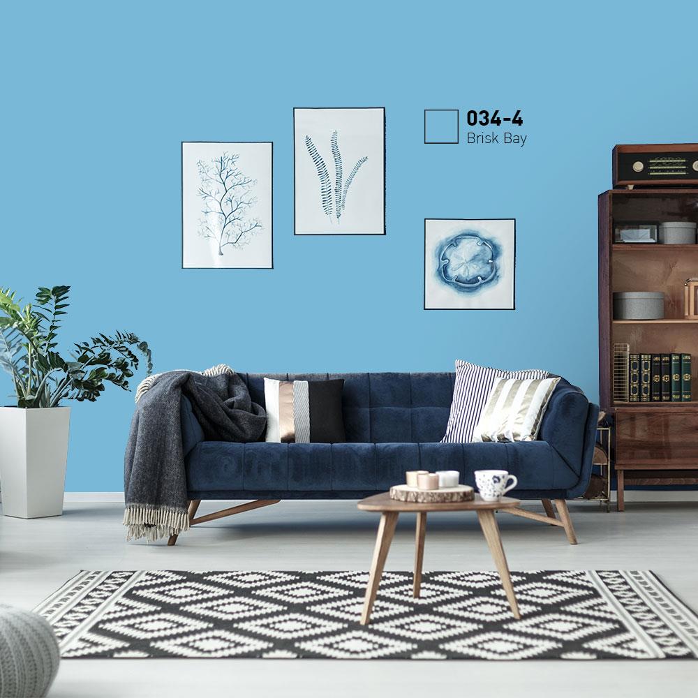 สีน้ำทาภายนอก ชนิดกึ่งเงา BEGER COOL DIAMONDSHIELD 10 034-4 สี BRISK BAY 9 ลิตร