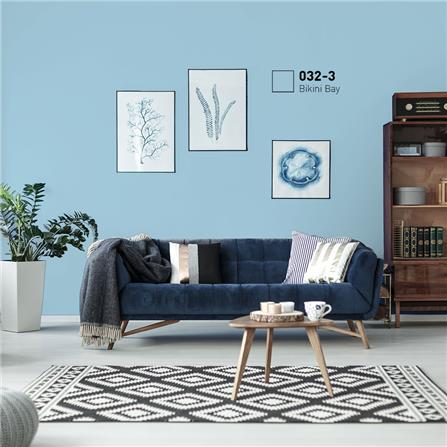 สีน้ำทาภายนอก BEGERCOOL DIAMONDSHIELD 10 #032-3 สี BIKINI BAY กึ่งเงา 9 ลิตร_1