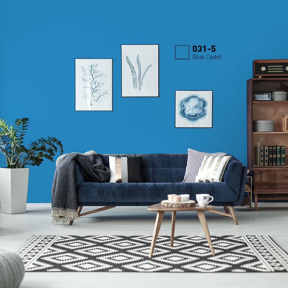 สีน้ำทาภายนอก BEGER COOL DIAMONDSHIELD 10 #031-5 สี BLUE CADET กึ่งเงา 9 ลิตร