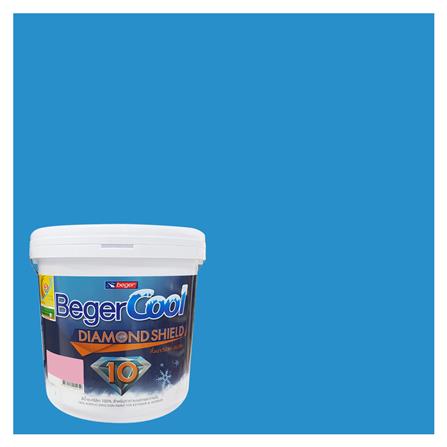 สีน้ำทาภายนอก BEGER COOL DIAMONDSHIELD 10 #031-5 สี BLUE CADET กึ่งเงา 9 ลิตร_0
