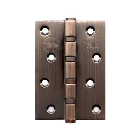 บานพับ 4X3 นิ้ว X 2 มม. YALE EHIAC4320BB สีทองแดงรมดำ (แพ็ก 3 ชิ้น)