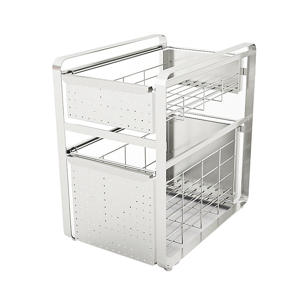 ชั้นวางของใต้ซิงค์สเตนเลส 2 ชั้น KECH PANEL ไซซ์ L