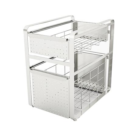 ชั้นวางของใต้ซิงค์สเตนเลส 2 ชั้น KECH PANEL ไซซ์ L_0