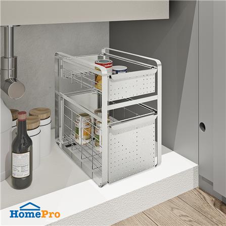 ชั้นวางของใต้ซิงค์สเตนเลส 2 ชั้น KECH PANEL ไซซ์ L_2