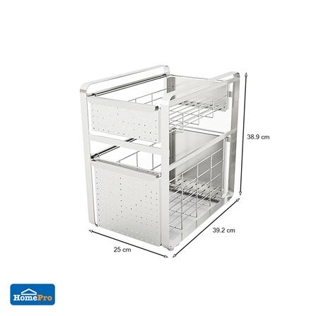 ชั้นวางของใต้ซิงค์สเตนเลส 2 ชั้น KECH PANEL ไซซ์ L_3