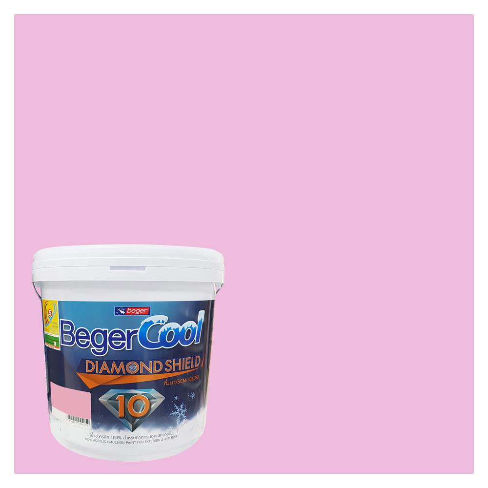 สีน้ำทาภายนอก ชนิดกึ่งเงา BEGER COOL DIAMONDSHIELD 10 122-4 สี DREAM OF MAUREEN 9 ลิตร