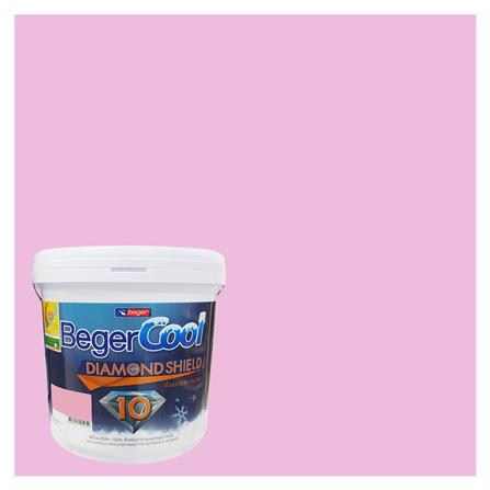 สีน้ำทาภายนอก ชนิดกึ่งเงา BEGER COOL DIAMONDSHIELD 10 122-4 สี DREAM OF MAUREEN 9 ลิตร_0