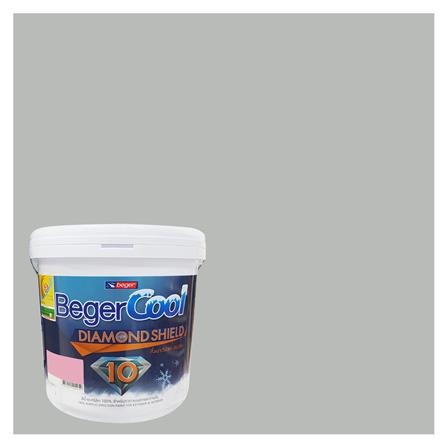 สีน้ำทาภายนอก ชนิดกึ่งเงา BEGER COOL DIAMONDSHIELD 10 139-3 สี SLIP OF SILVER 9 ลิตร