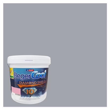 สีน้ำทาภายนอก ชนิดกึ่งเงา BEGER COOL DIAMONDSHIELD 10 134-2 สี GULL WING 9 ลิตร_0