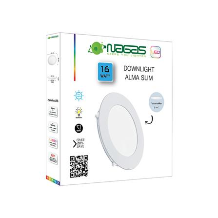 ดาวน์ไลท์ LED NAGAS ALMA SLIM 7.6 นิ้ว 16 วัตต์ DAYLIGHT สีขาว_3