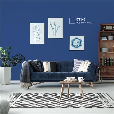 สีน้ำทาภายนอก BEGERCOOL DIAMONDSHIELD 10 #031-6 สี BOY SCOUT BLUE กึ่งเงา 9 ลิตร_1