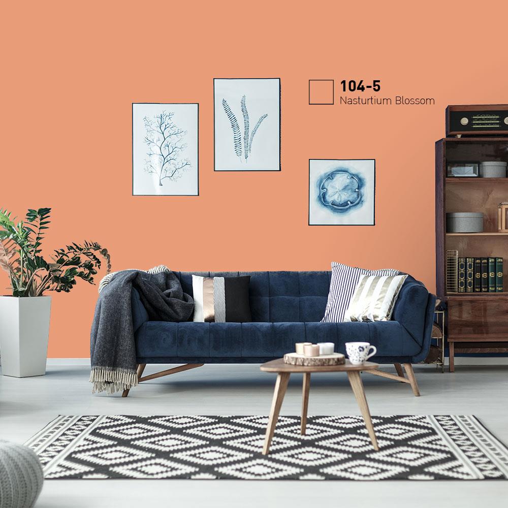 สีน้ำทาภายนอก BEGER COOL DIAMONDSHIELD 10 #104-5 สี NASTURTIUM BLOSSOM กึ่งเงา 9 ลิตร