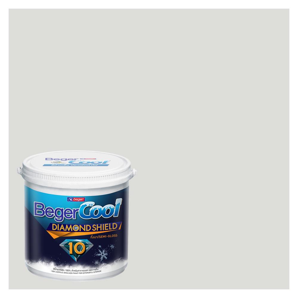 สีน้ำทาภายนอก BEGER COOL DIAMONDSHIELD 10 #143-1 สี GRAND FORKS กึ่งเงา 9 ลิตร