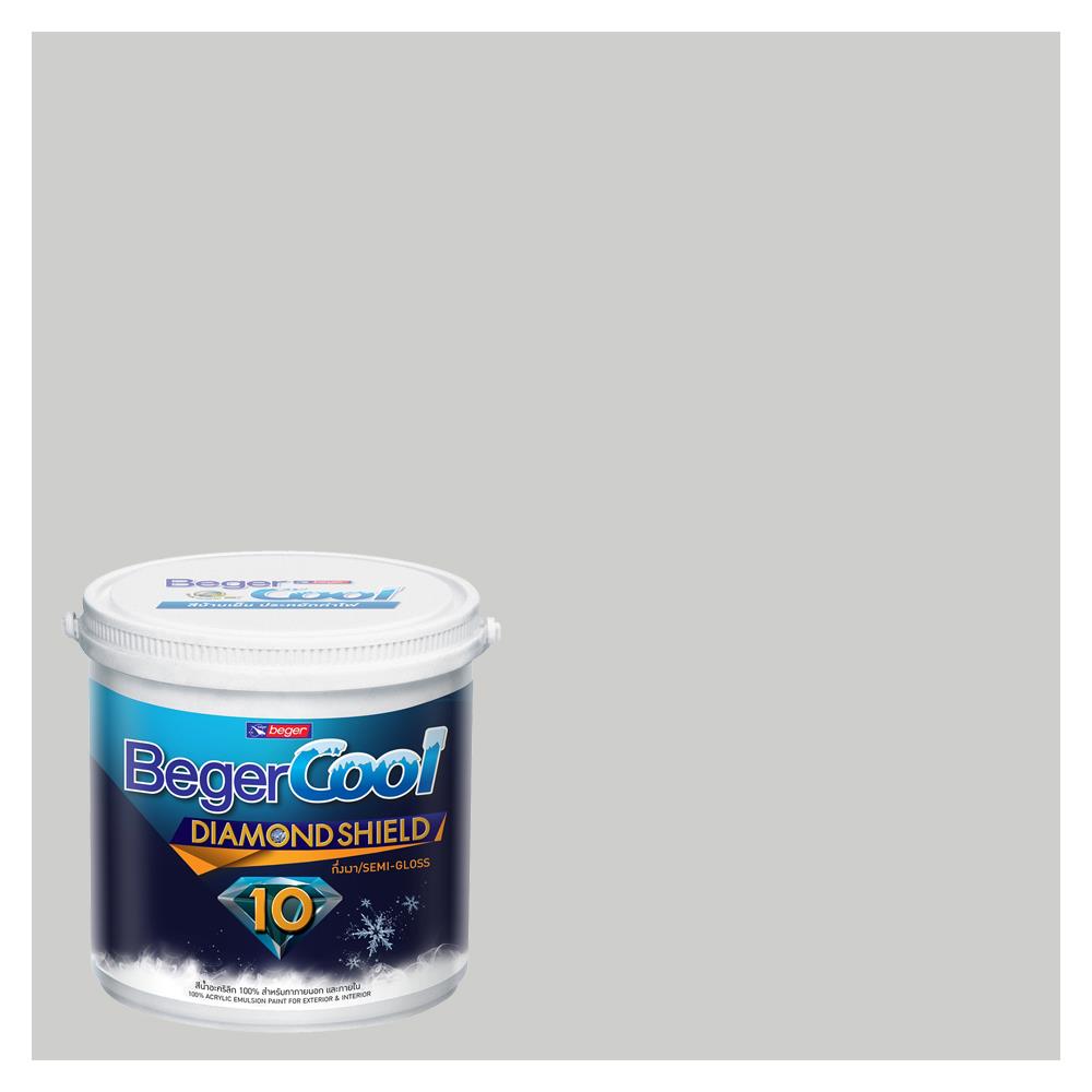 สีน้ำทาภายนอก ชนิดกึ่งเงา BEGER COOL DIAMONDSHIELD 10 139-2 สี CALLA LILLY 9 ลิตร
