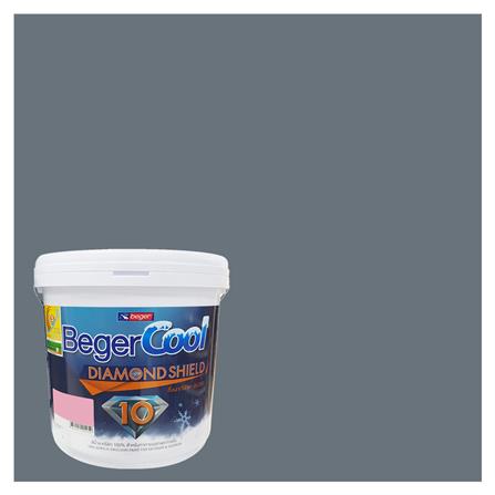 สีน้ำทาภายนอก BEGER COOL DIAMONDSHIELD 10 #136-5 สี CELESTIAL SHADOW กึ่งเงา 9 ลิตร_0