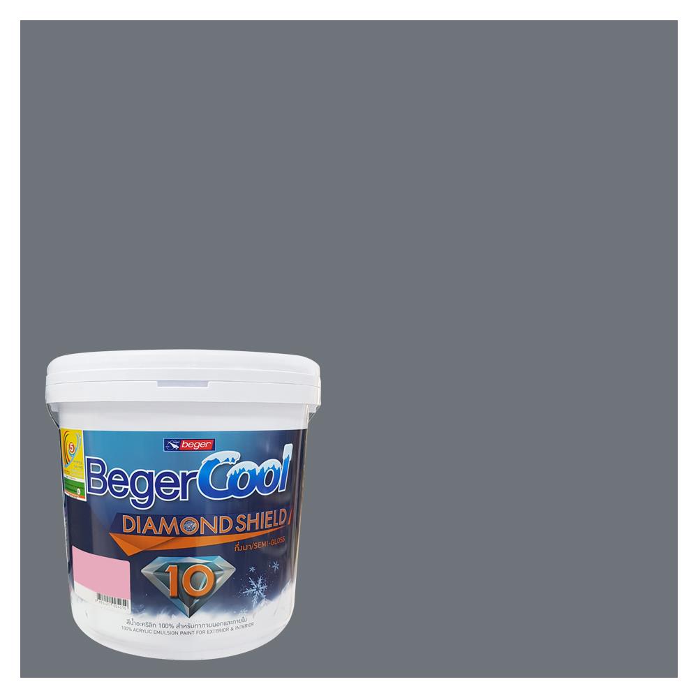 สีน้ำทาภายนอก ชนิดกึ่งเงา BEGER COOL DIAMONDSHIELD 10 135-5 สี MONARCH PASS 9 ลิตร